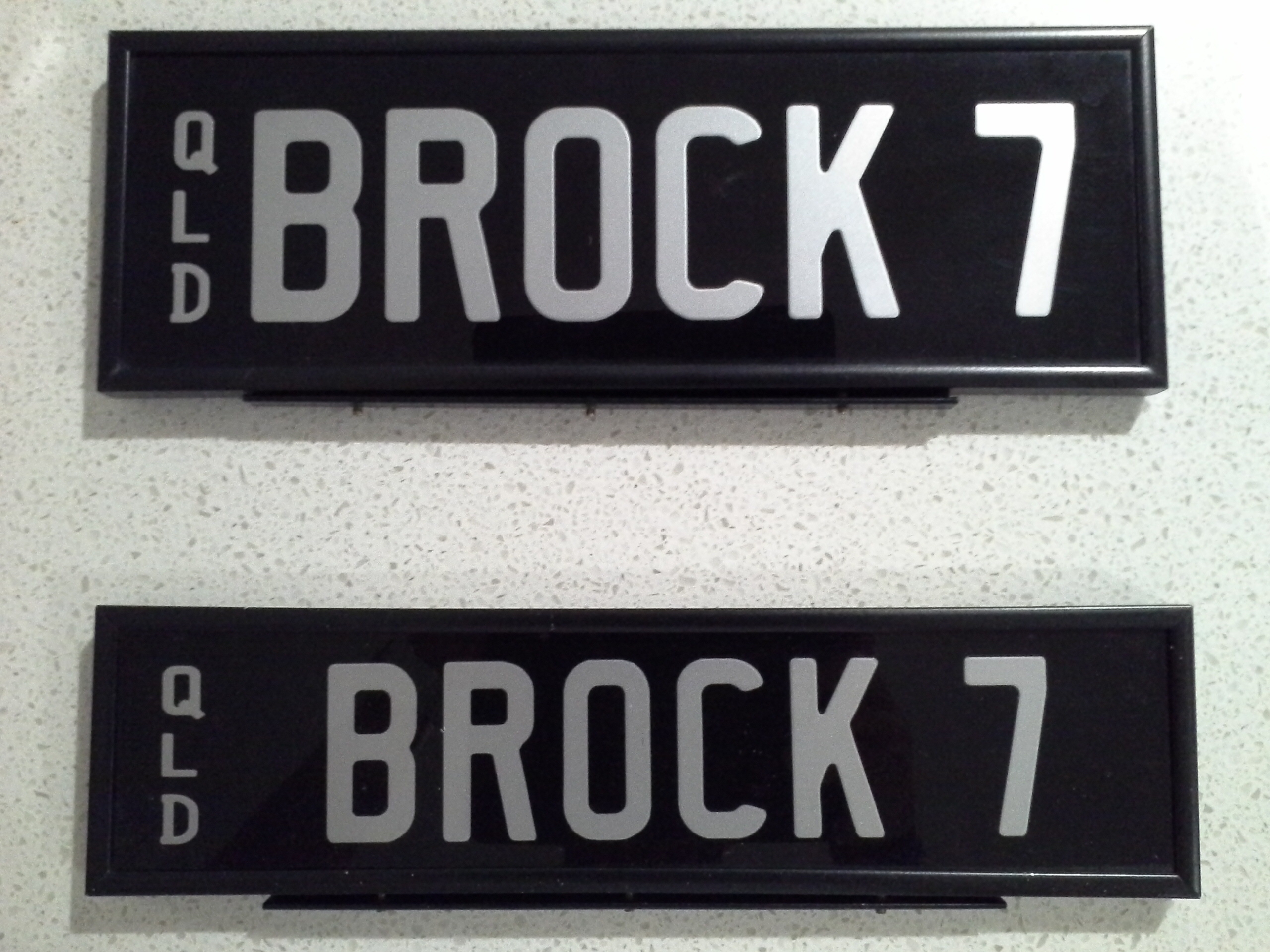 Brock 7 Number Plates