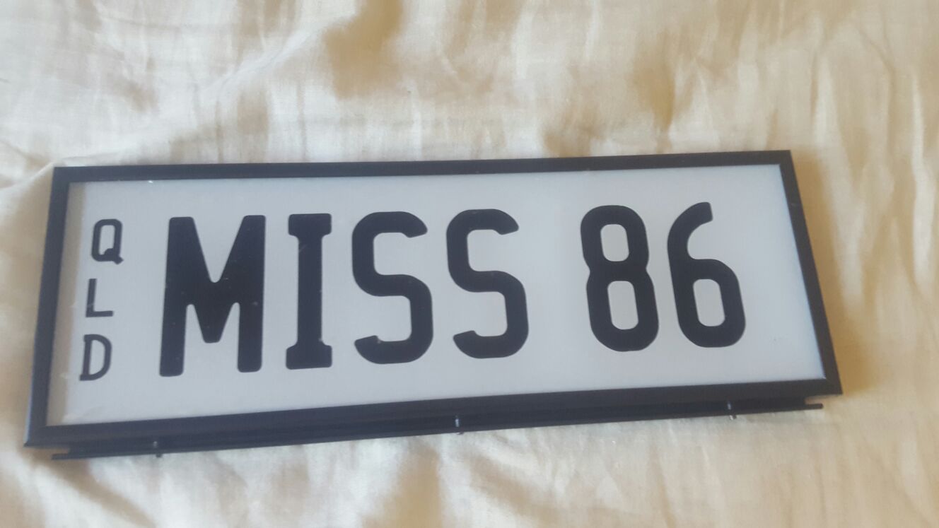 MISS 86 Personalised Plates
