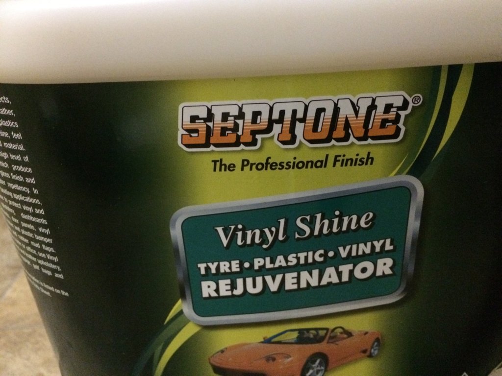 20L Septone Tyre and Vinyl Rejuvenator For Bumpers Plastics ETC