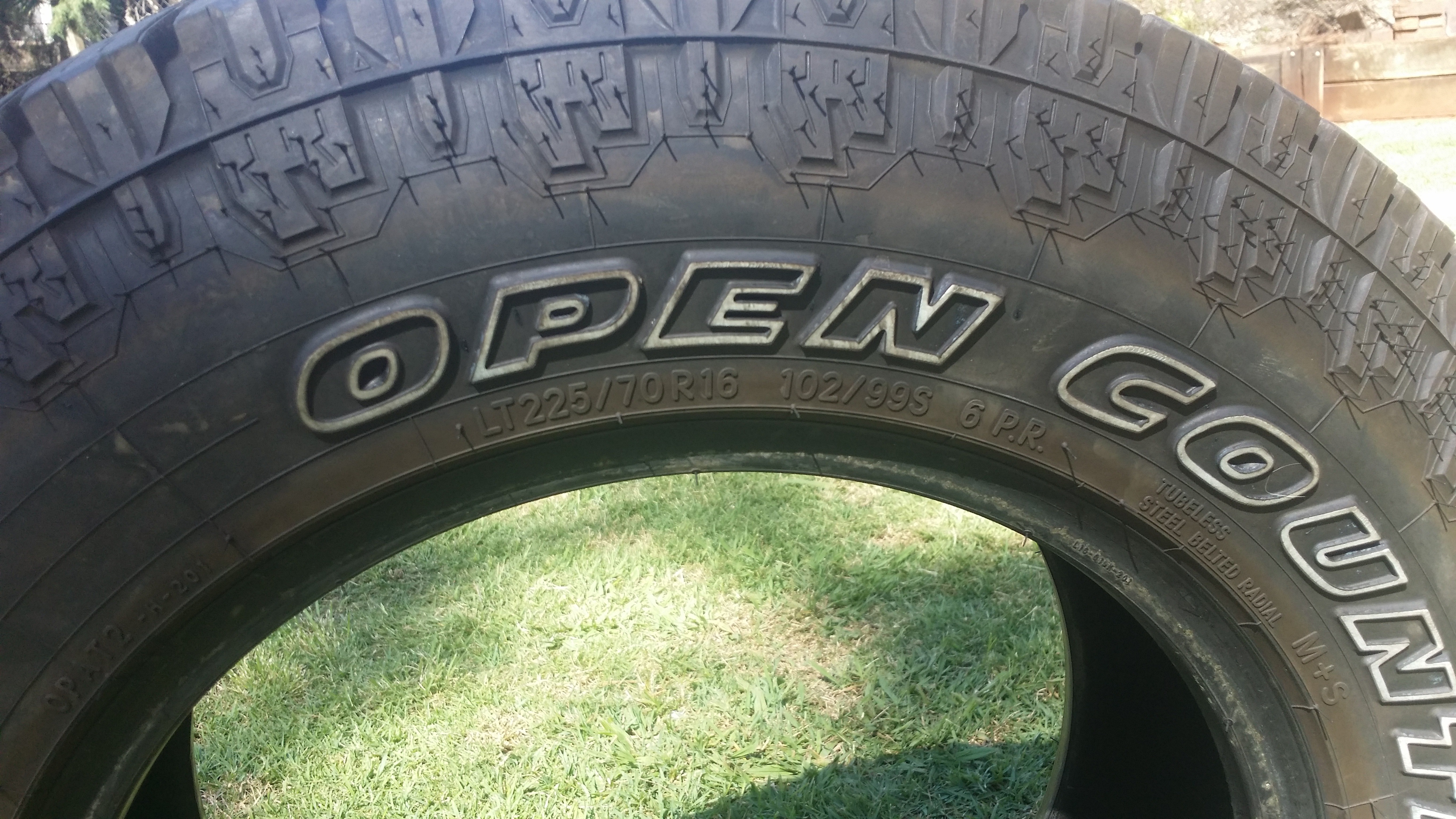 TOYO Open Country A/T II 95% Tread. SET of 4. 225/70/16