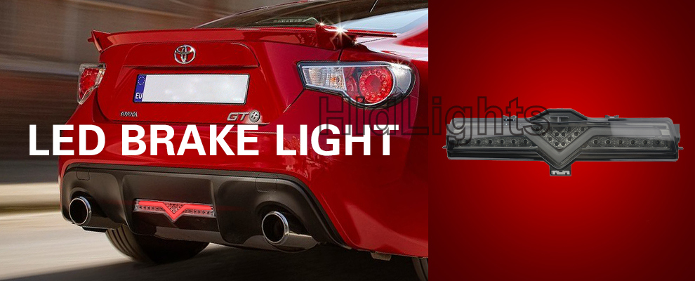 Toyota FT86 GT GTS Subaru BRZ Rear Bumper FOG Reverse Tail Light Smoke