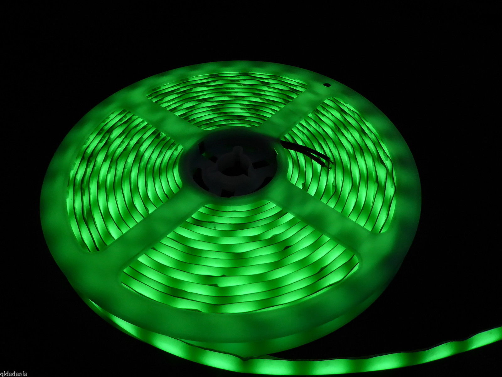 12 VOLT Fluro Green LED Strips ,GLOW In The Dark When Switched Off