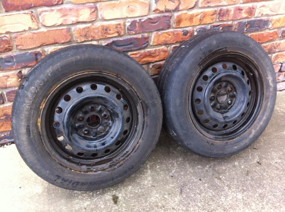 1 PAIR of 16INCH Steel Rims and Tyres!