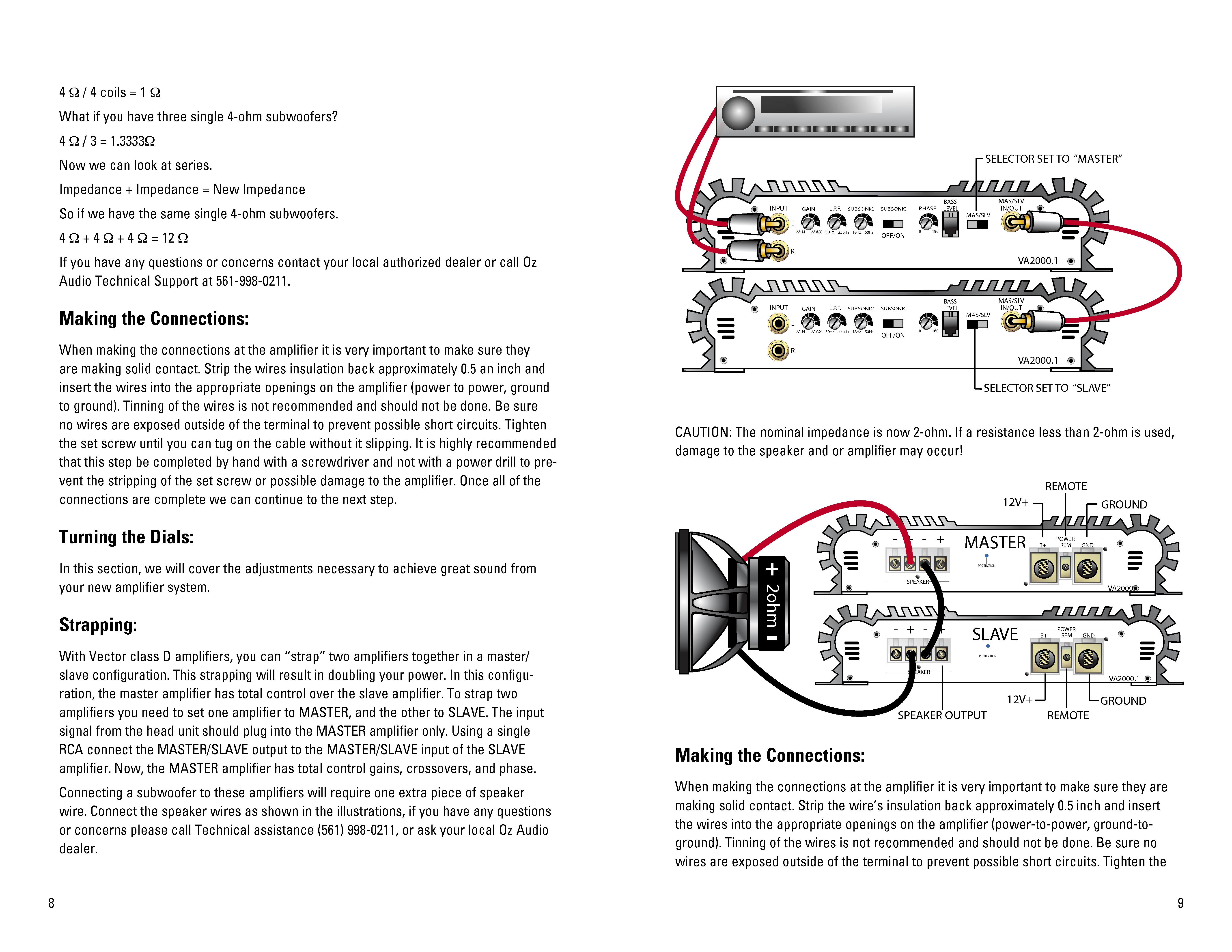 OZ Audio Va50.4 2 To 4 Chanel High Current Competition Winning ◗◄