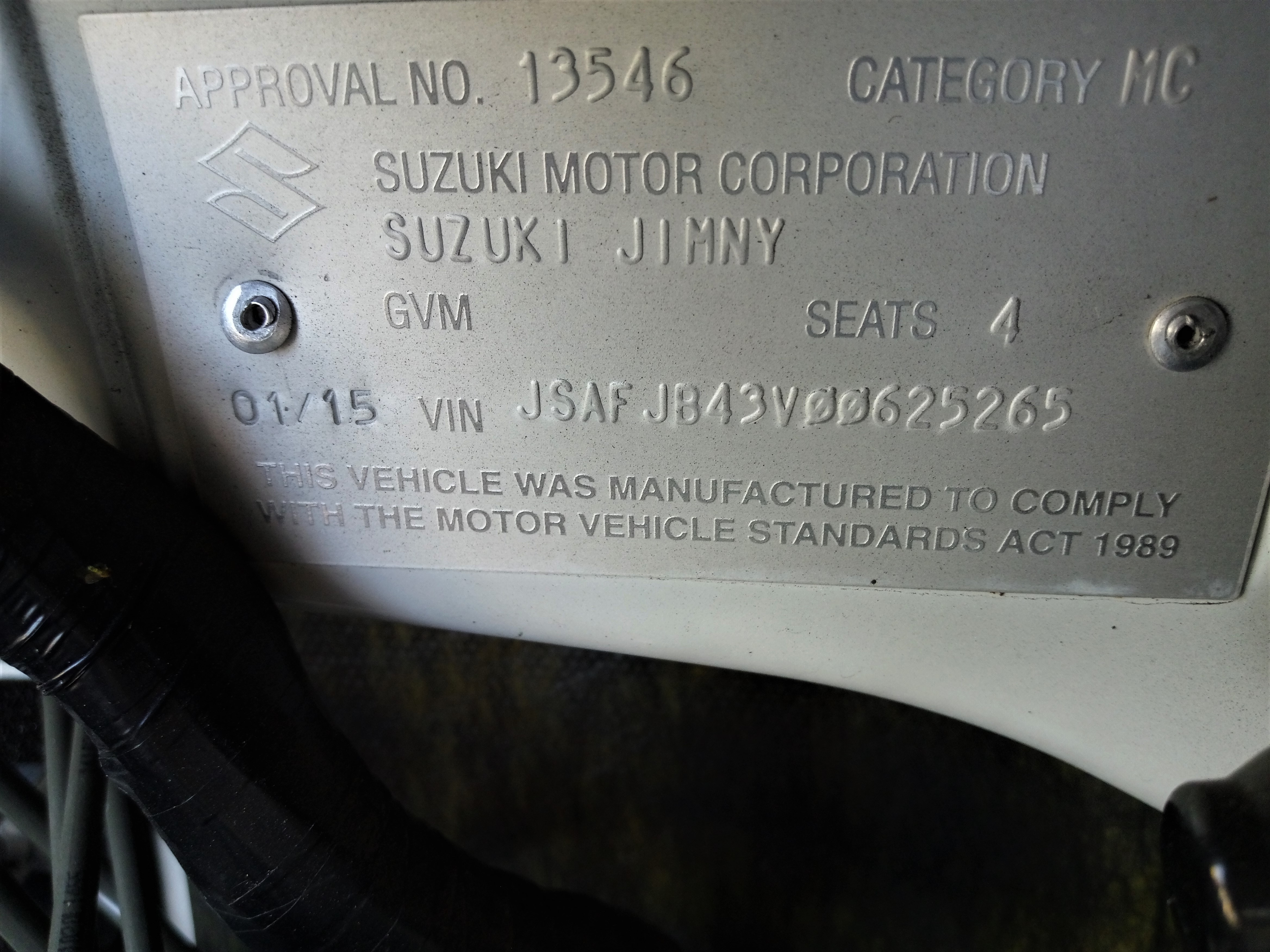2015 Suzuki Jimny Sierra (4X4)