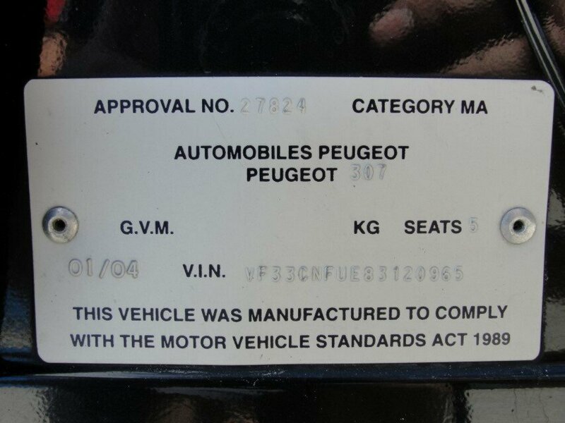 2003 Peugeot 307 XS T5 MY03