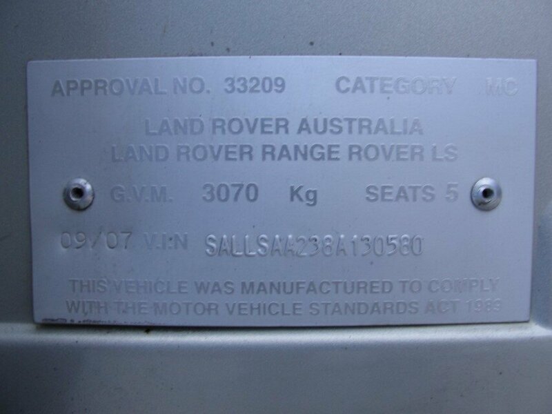 2007 LAND Rover Range Rover Sport TDV8 L320 07MY