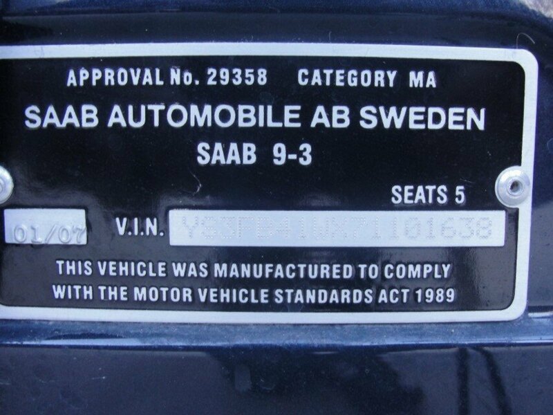 2007 Saab 9-3 Linear TID 440 MY2007