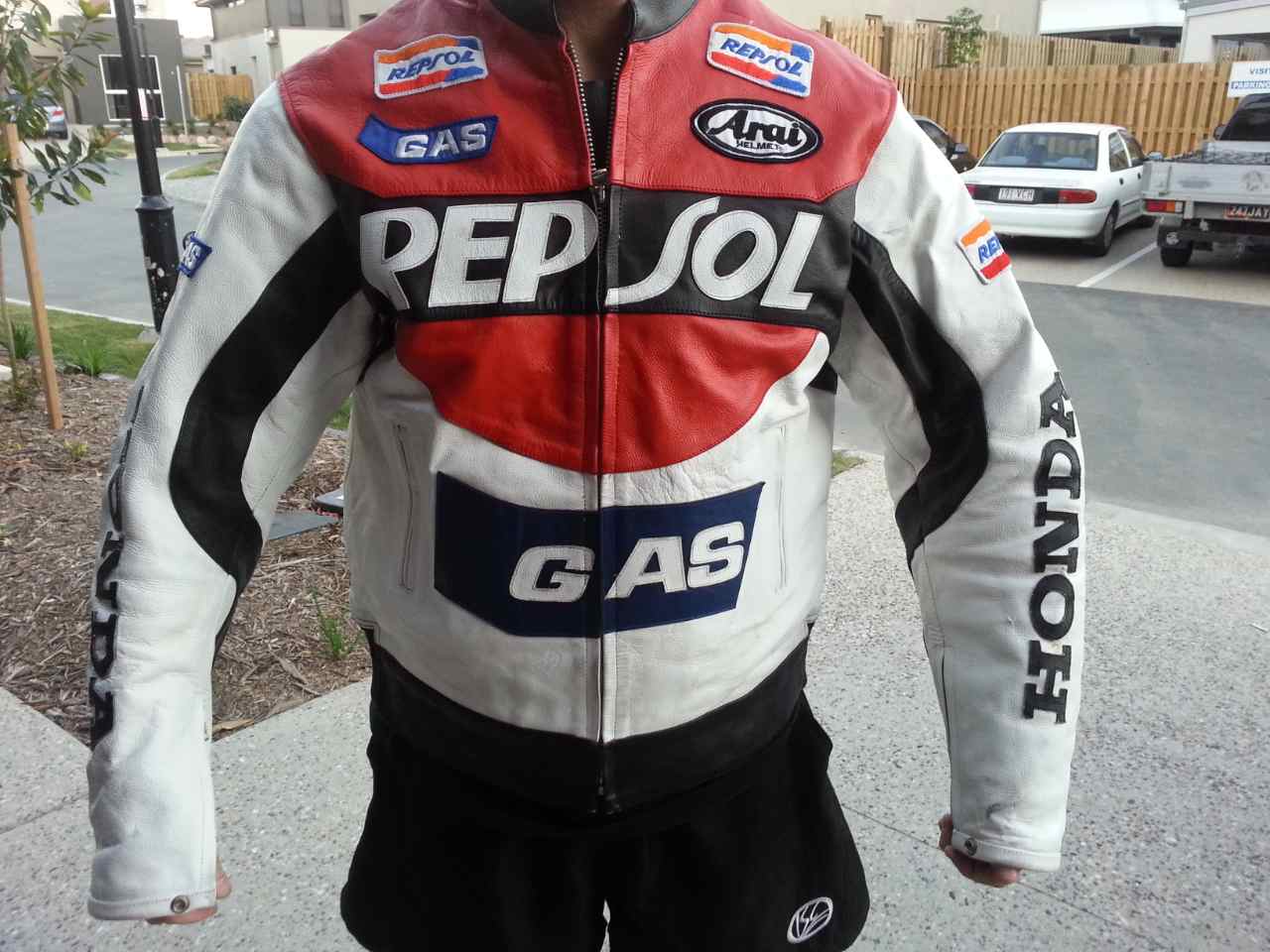Honda leather on sale riding jacket