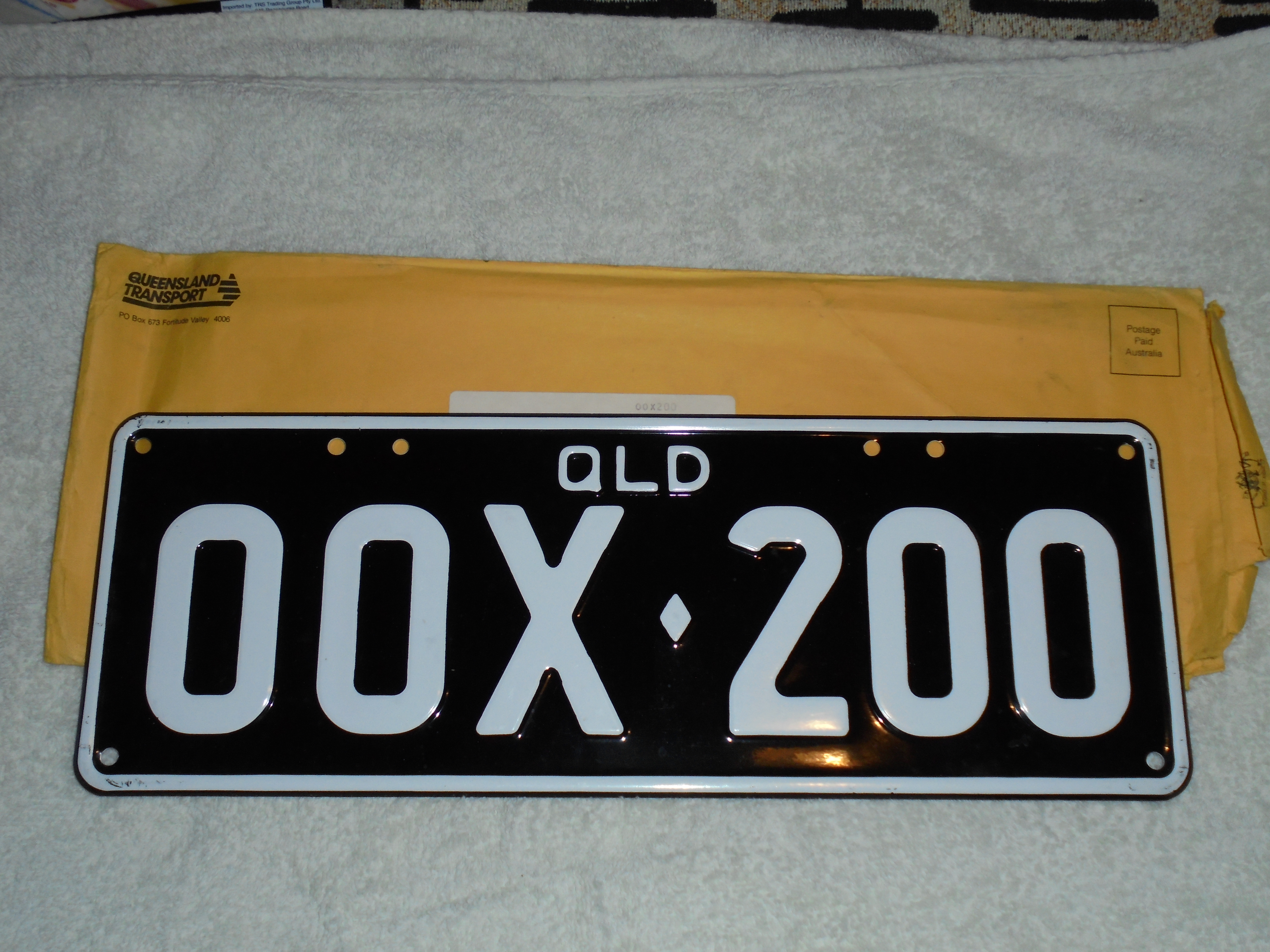 New Genuine QLD Black & White Number Plates -SUIT Any 1956 Vehicle