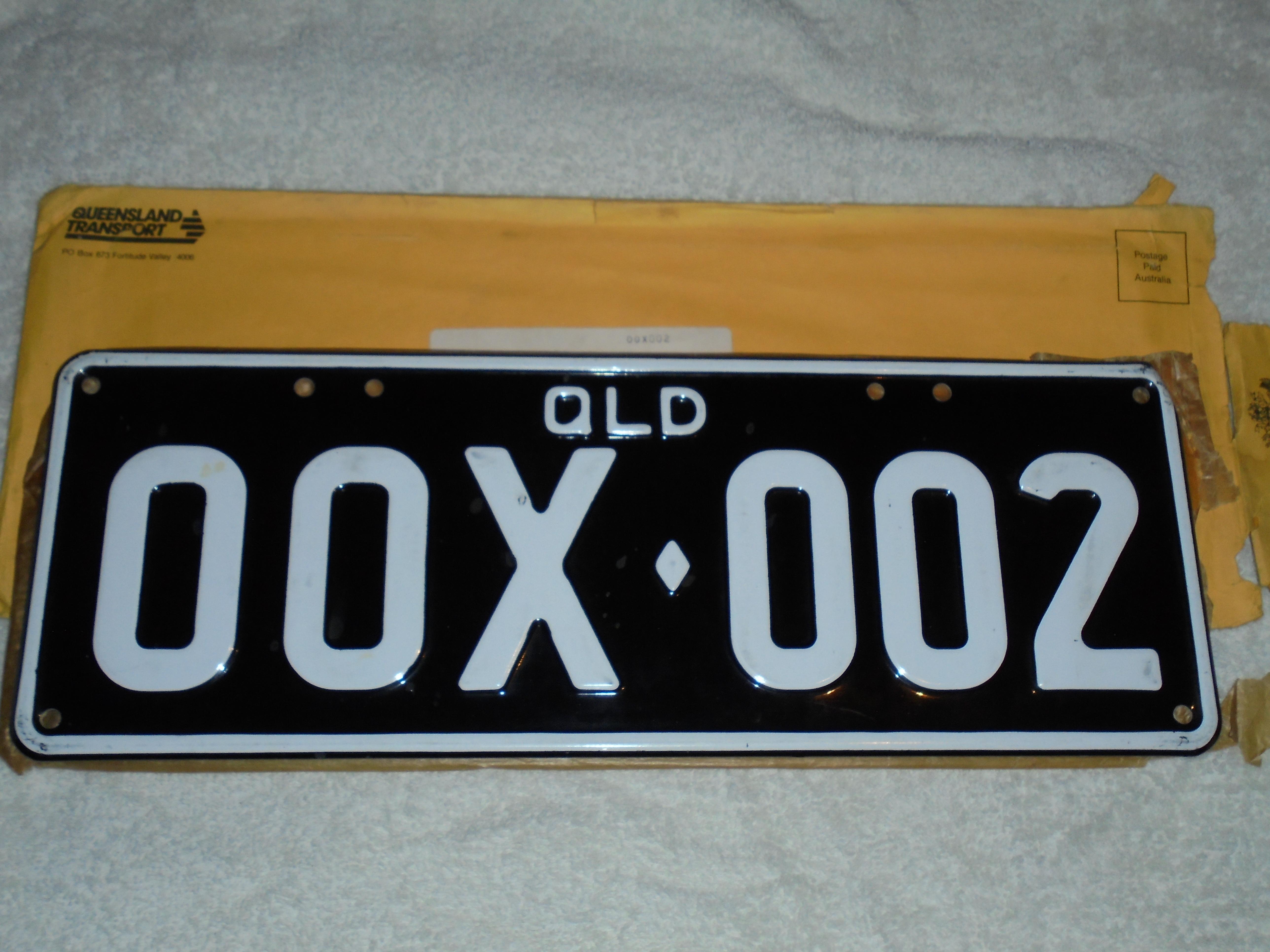 New Genuine QLD Black & White Number Plates -SUIT Any 1956 Vehicle