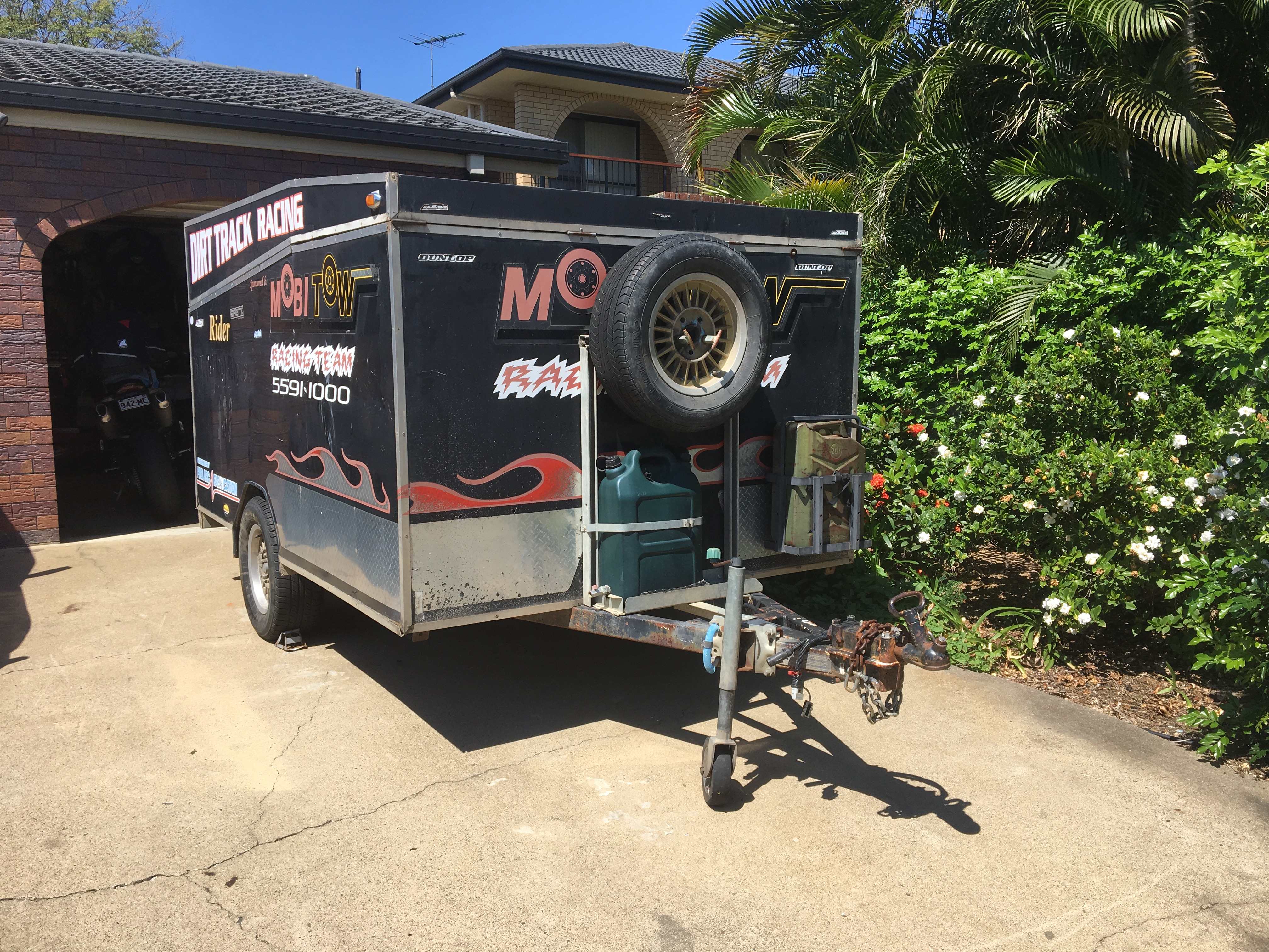 Fully Enclosed LOCK Up Motorcycle Trailer