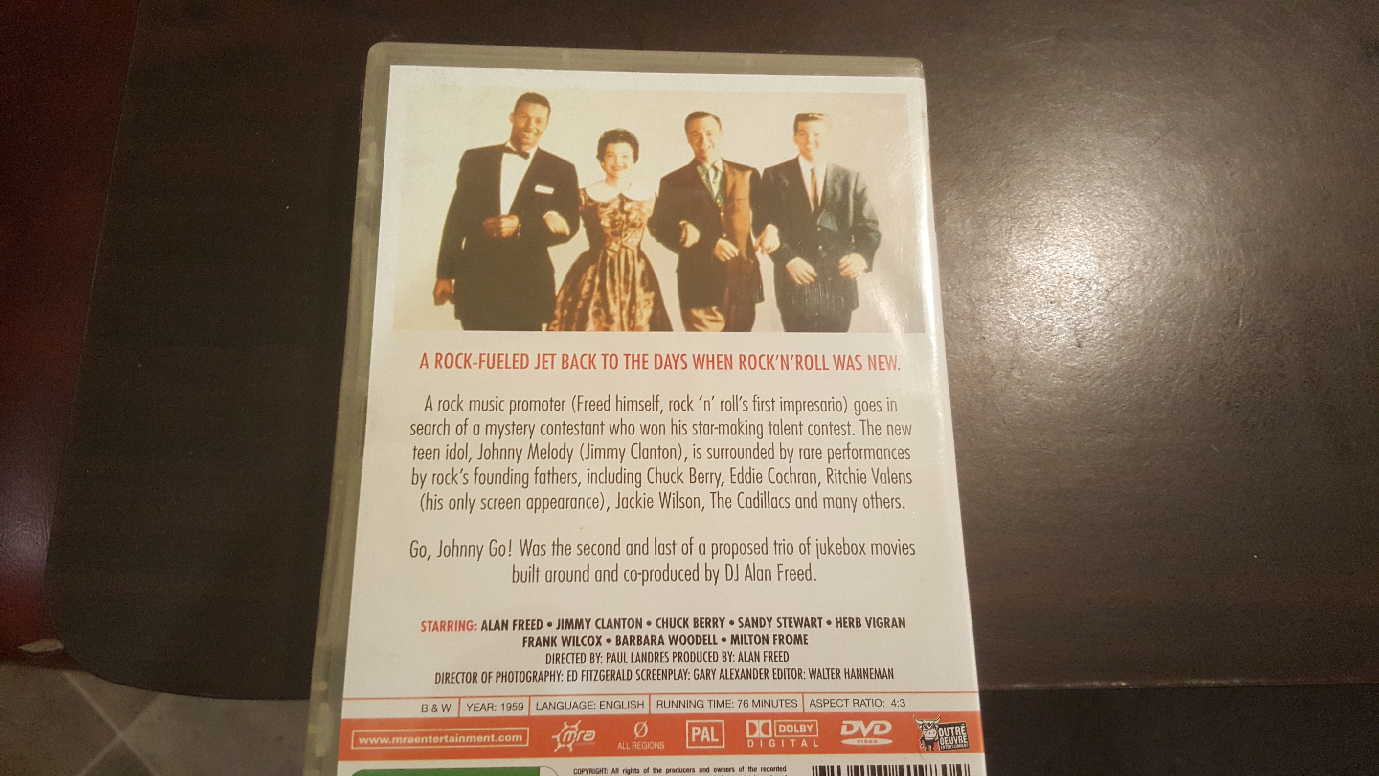 ALAN Freed Go Johnny Go DVD Movie 1959 Original Condition