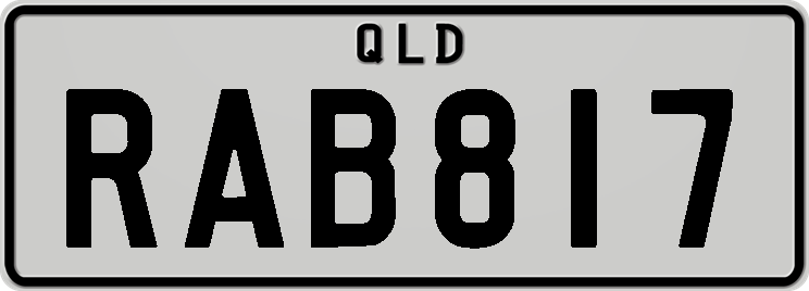 RAB817 Number Plates