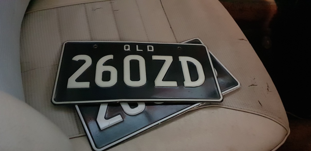 Datsun 26OZD QLD PPQ Plates