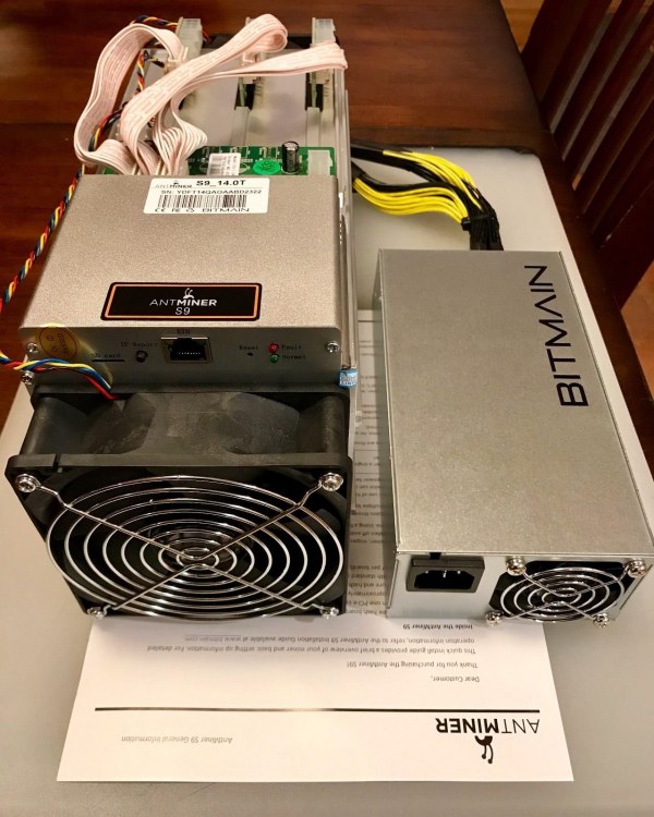 Bitmain Antminer S9 13.5 TH/S Bitcoin Miner W/ PSU Apw3+++ With 750W PO