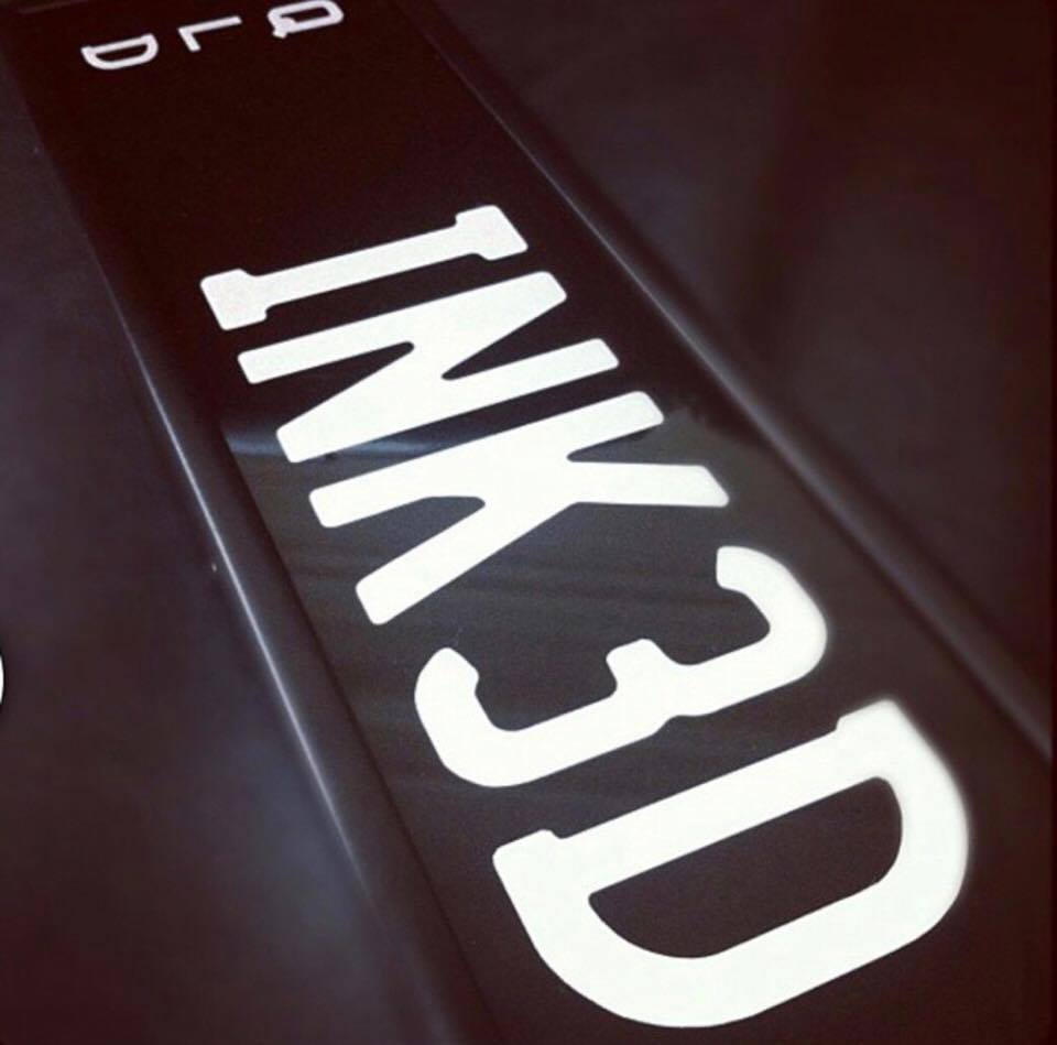 INK3D QLD Custom Number Plates