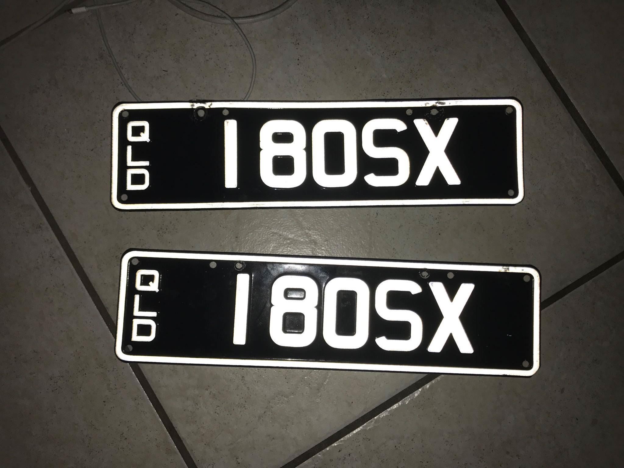 180SX Personalised Plates