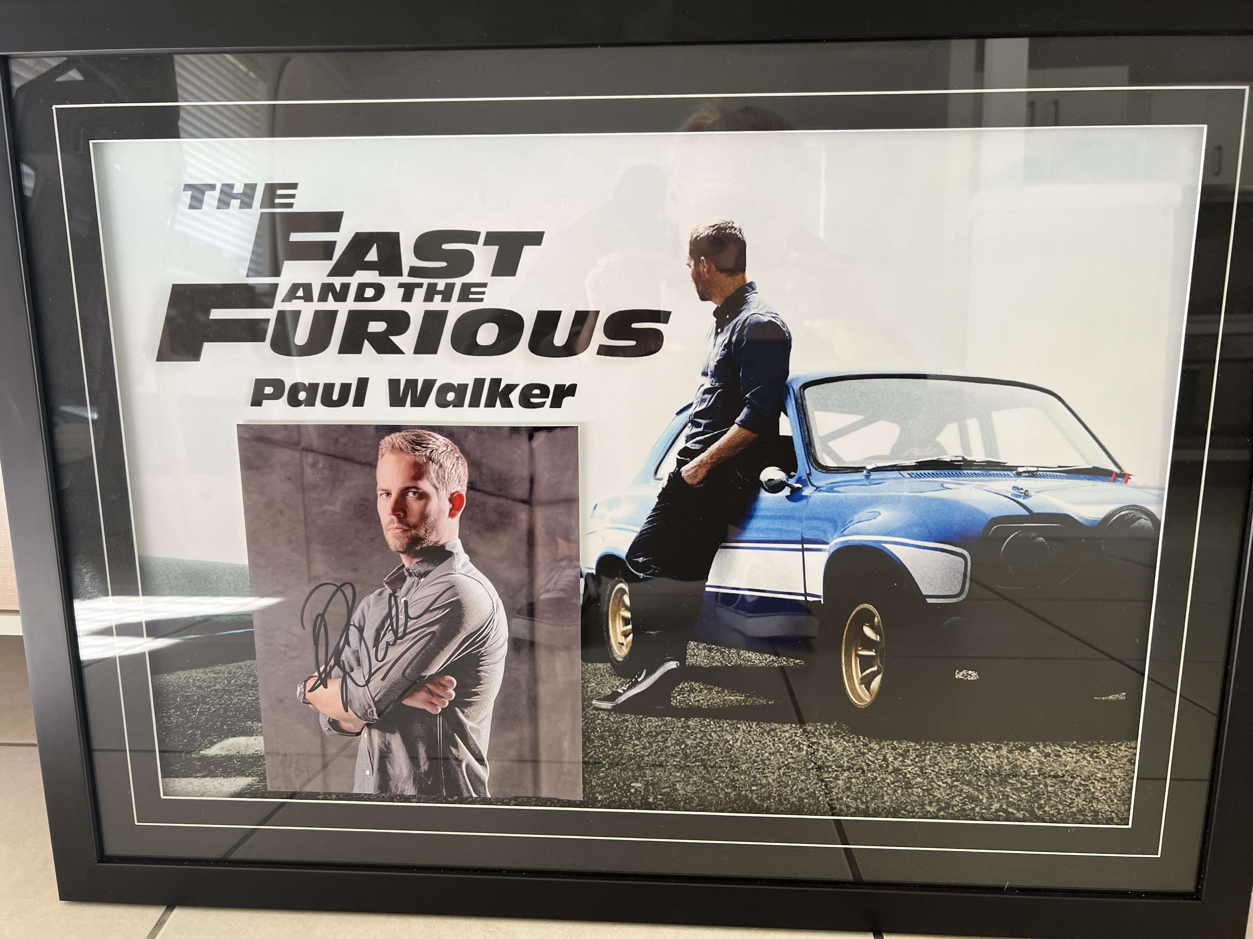 Signed PAUL Walker Picture