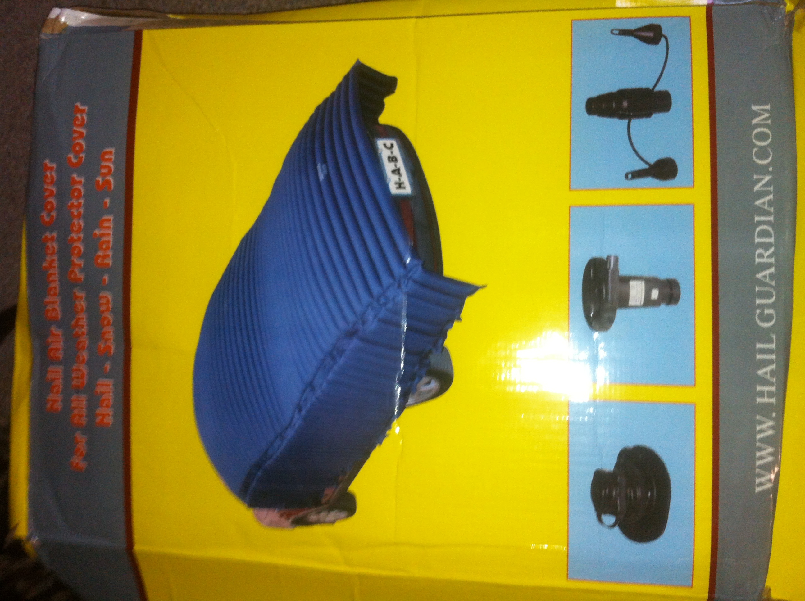 BLOW Up HAIL Protect Car Covers