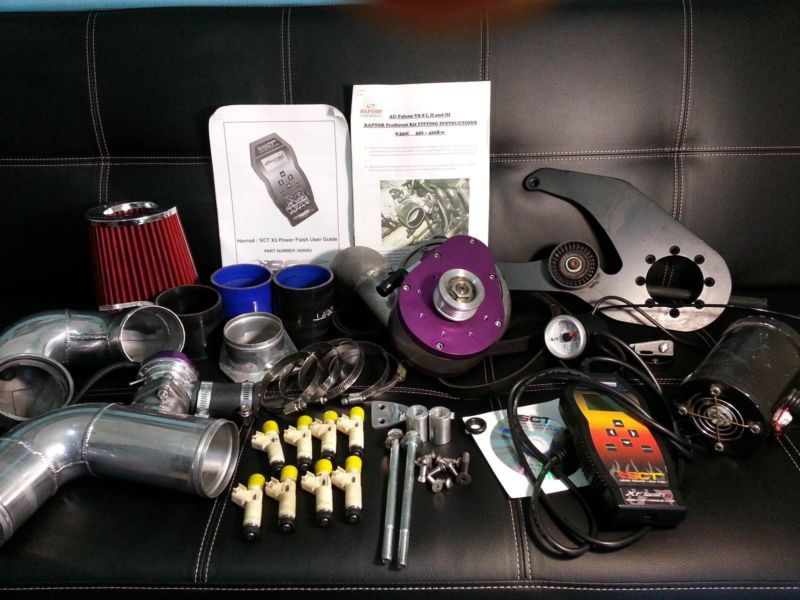 Ford AU Series Raptor Supercharger Full Kit W/flash Tuner 7PSI 370KW