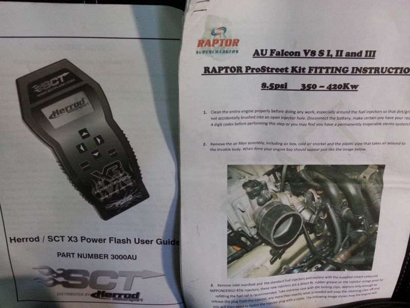 Ford AU Series Raptor Supercharger Full Kit W/flash Tuner 7PSI 370KW