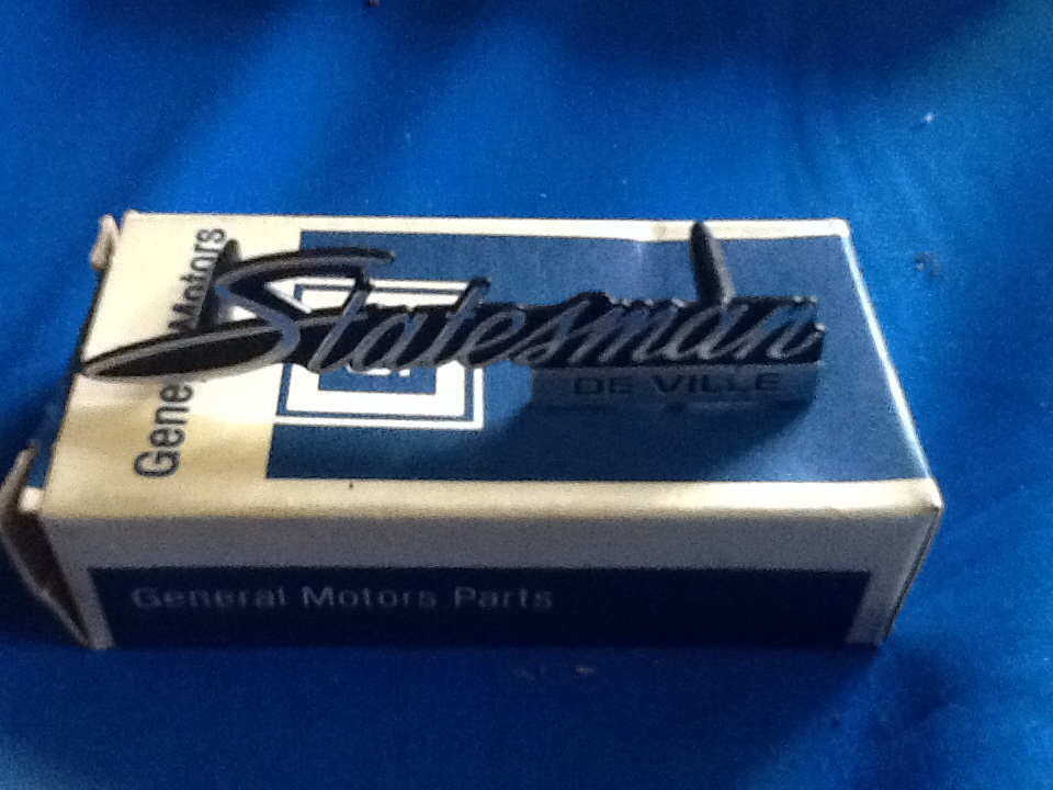 New Genuine Holden Statesman DE Ville Badge Still In Genuine Box