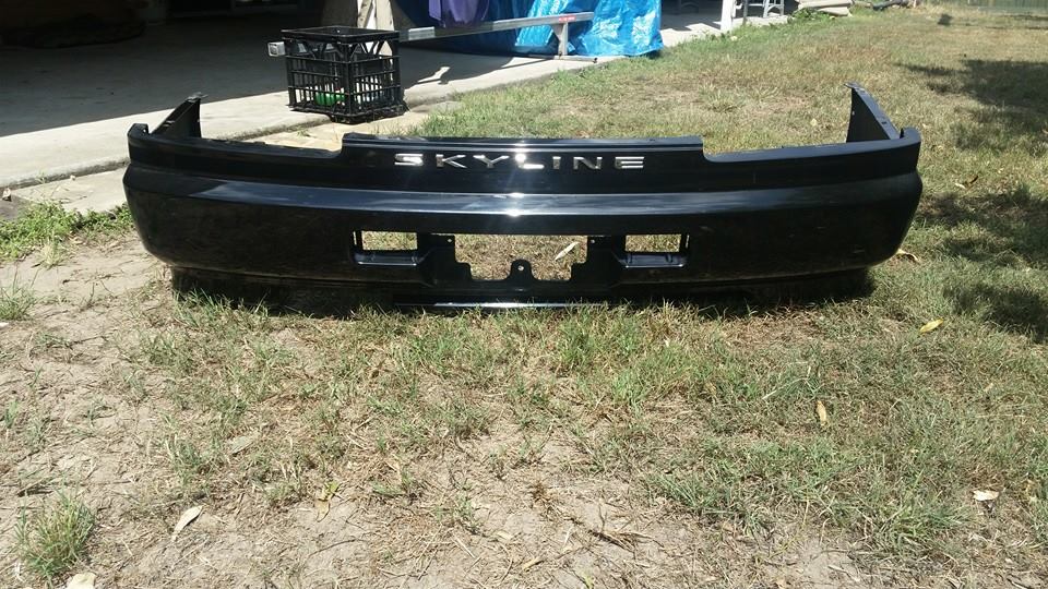 R34 Gtt Gtr Skyline Stock Standard Black Rear Bumper Bar