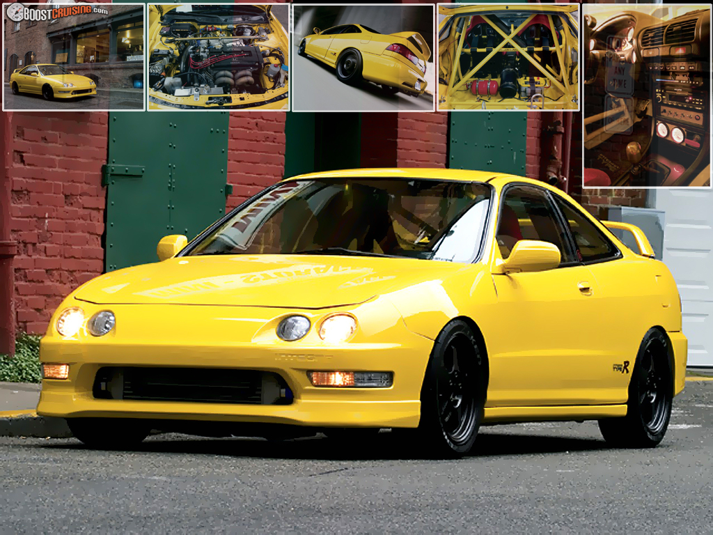 Boosted Honda Integra Type R (dc2r, Yellow) BoostCruising