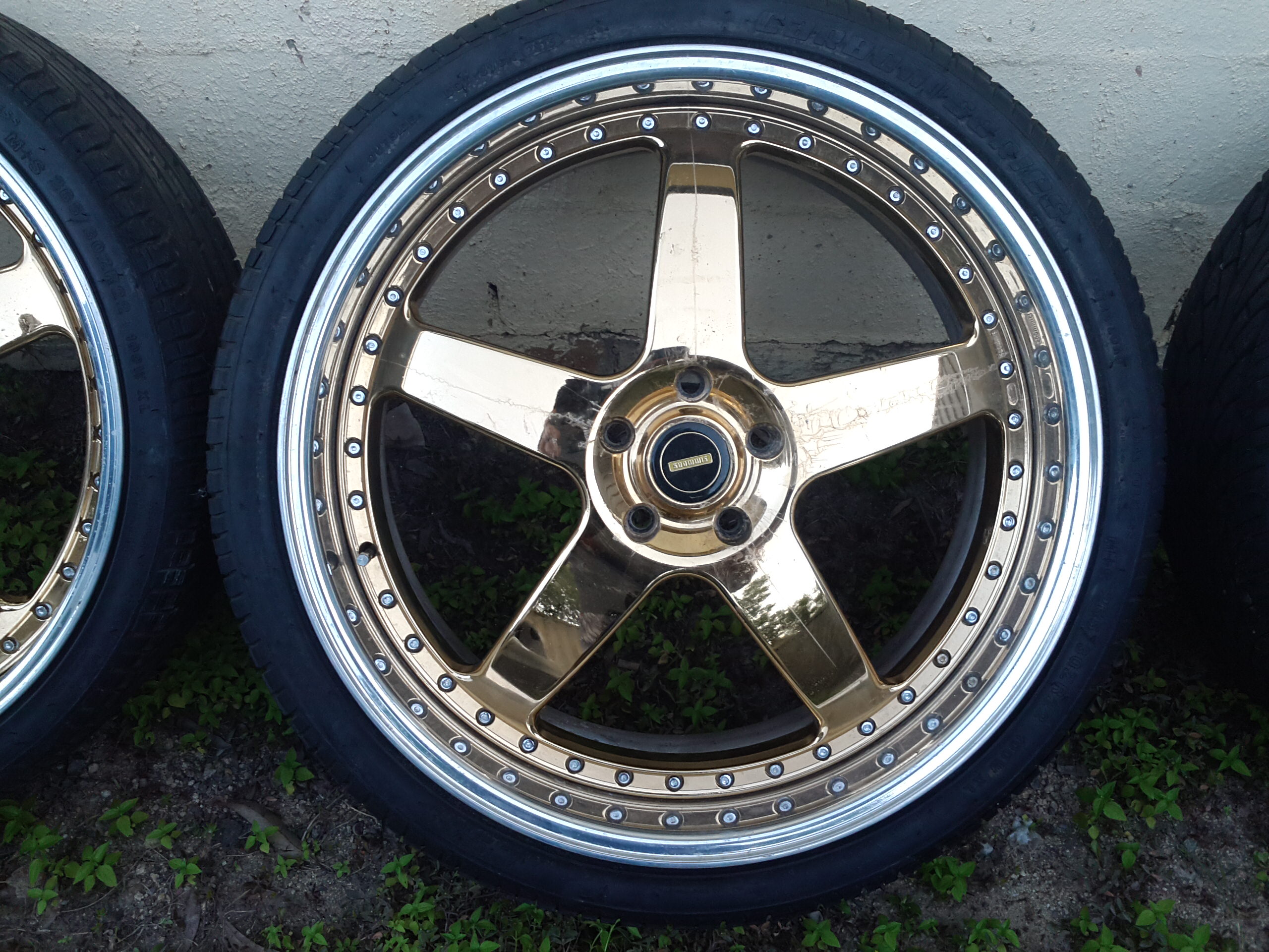 24CT Gold Plated 22IN Rims