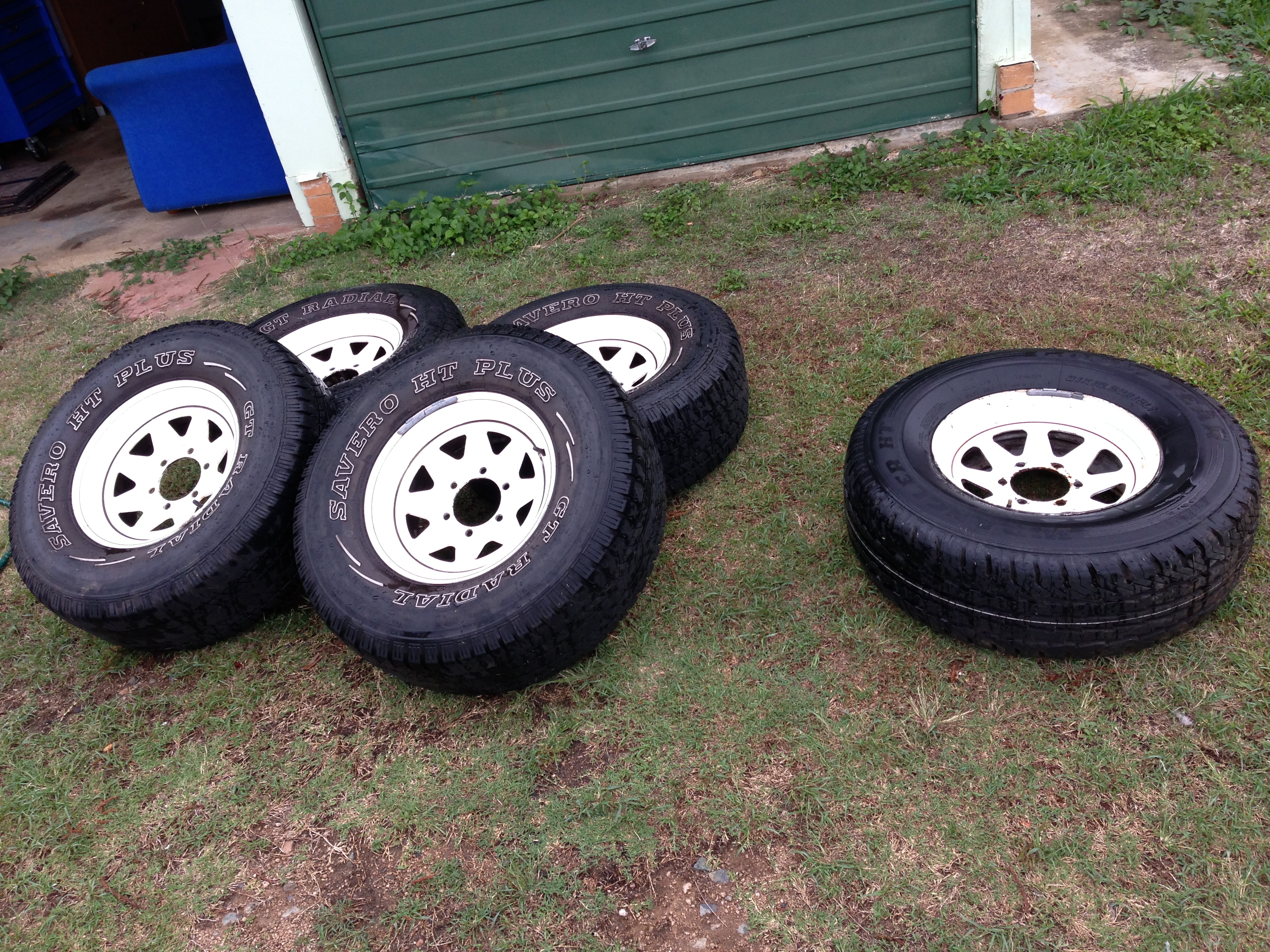 5X ROH TRAK AUST 7jjx15 Alloy Wheels (White)