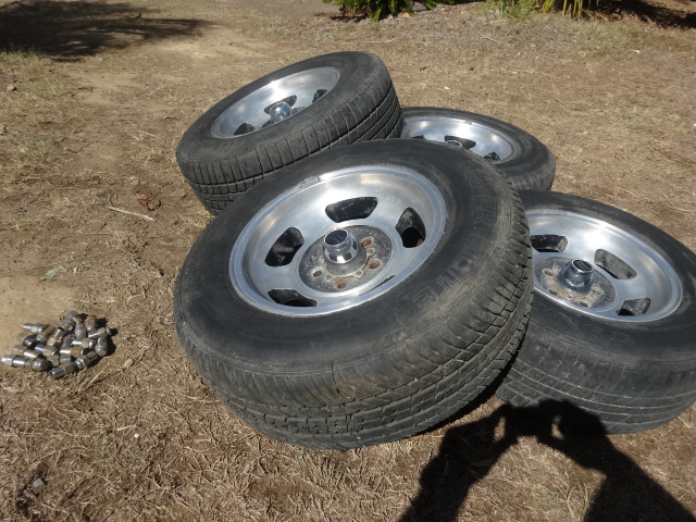 Early Ford Rims 5 Stud Jelly BEAN Style MAGS XF XD Wheels Tires