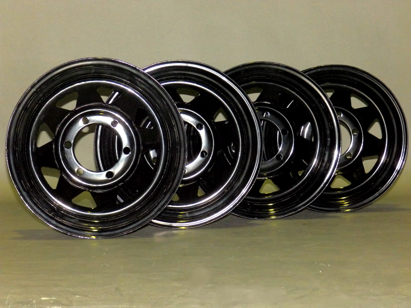 Sunraysia Wheels - 6/139.7 15X7 Black Rims