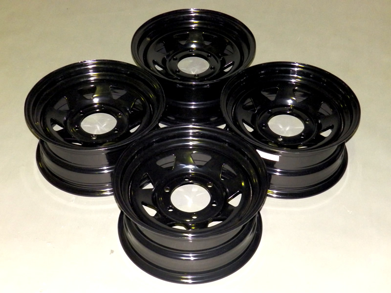 Sunraysia Wheels - 6/139.7 15X7 Black Rims