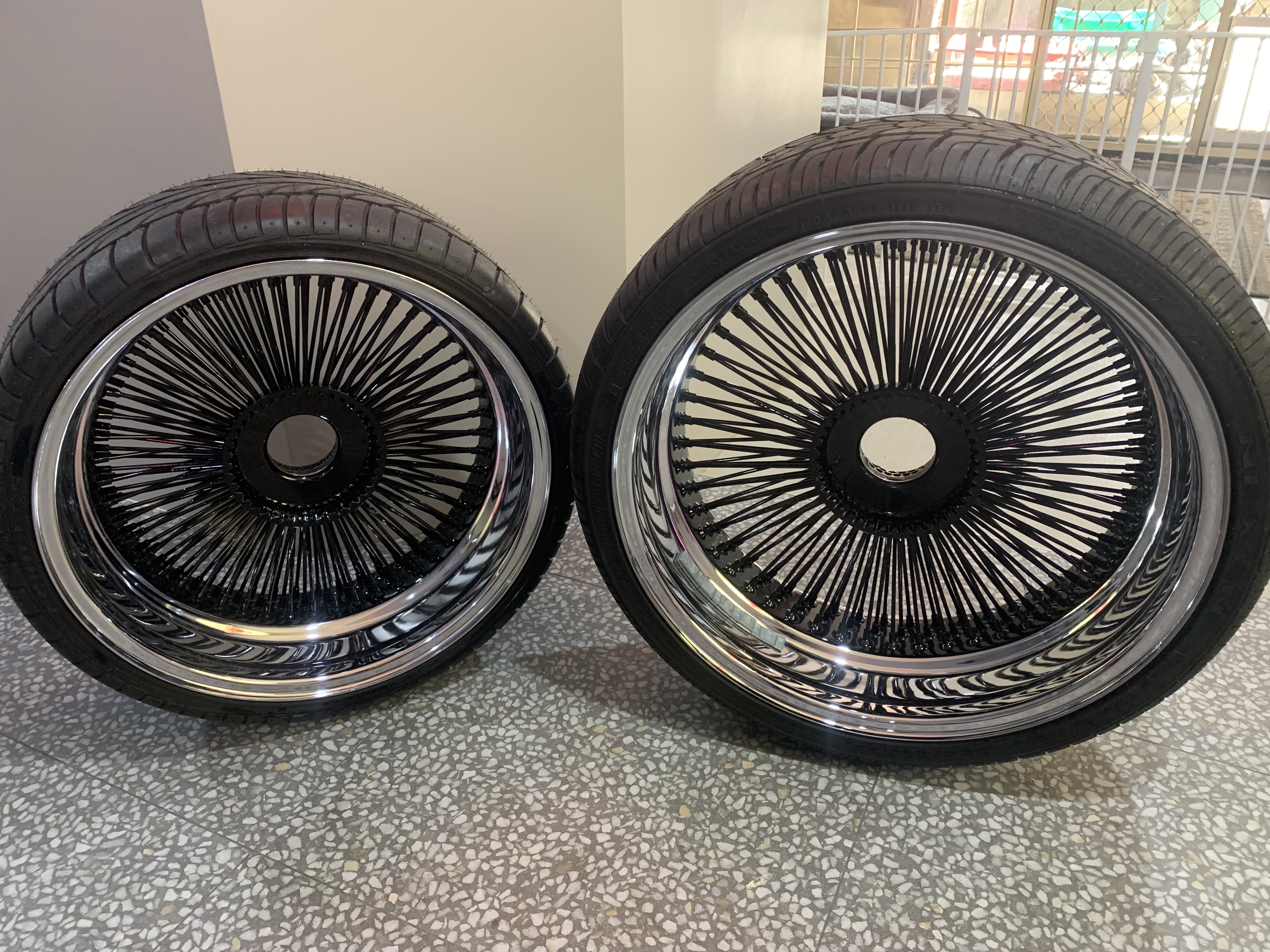 Wire Wheels 150 Spoke Multifit! 5 Stud Wheels Tyres QLD Gold Coast